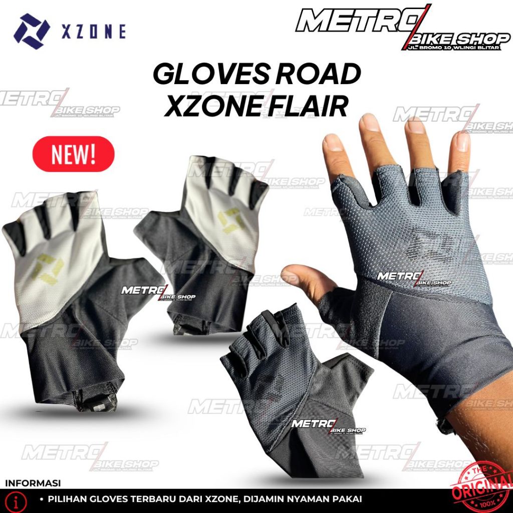 Gloves XZONE Road Flair Sarung Tangan Sepeda XZONE Flair Gloves Sarung Tangan Sepeda Xzone ORI