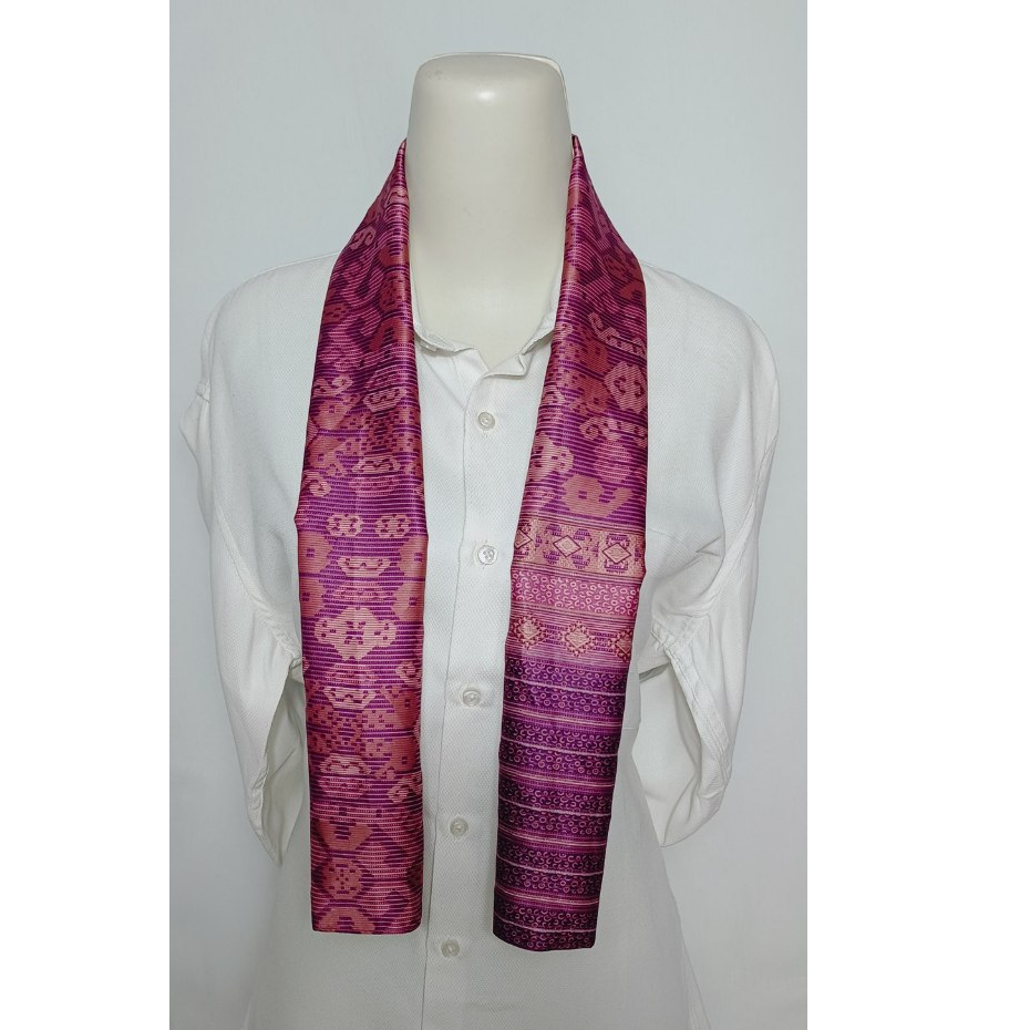 Ellena Syal batik Ungu unisex Khas Indonesia S41