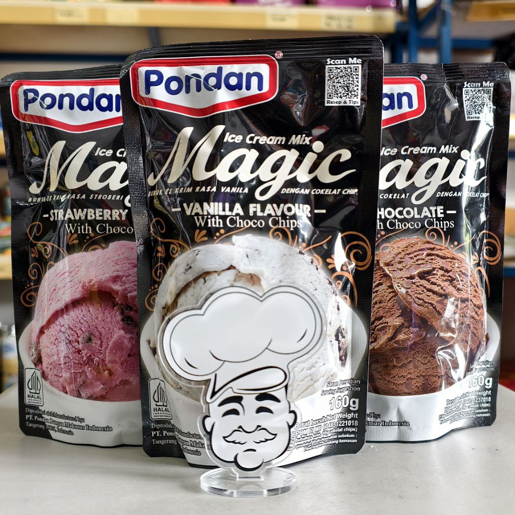 

Pondan Tepung Ice Cream 160Gr / Pondan Ice Cream Vanilla / Pondan Ice Cream Cokelat / Pondan Ice Cream Strawberry