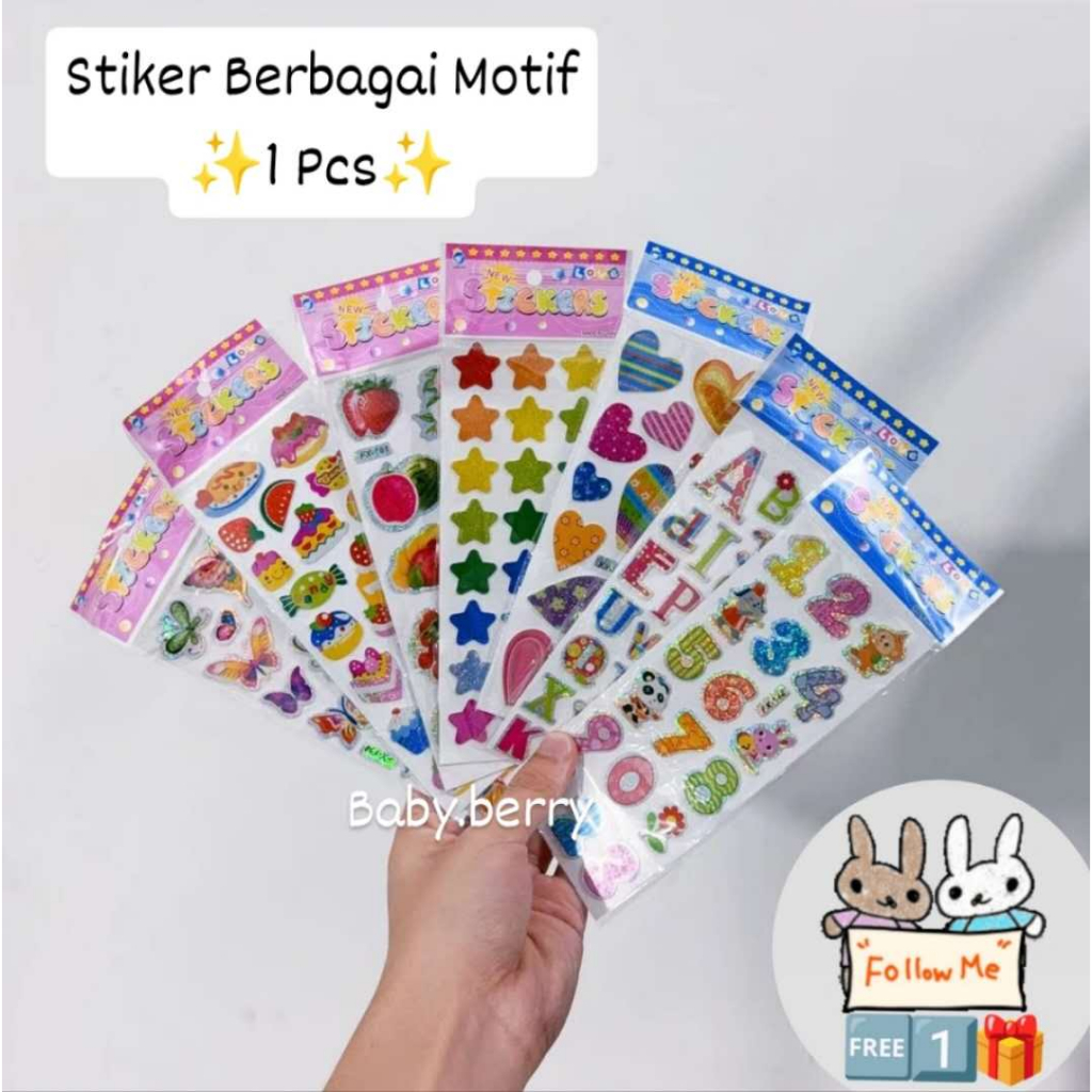 

INS Pop - Stiker Timbul Karakter Mainan Tempel 3D Berbagai Motif Bisa Tempel Dimana Saja