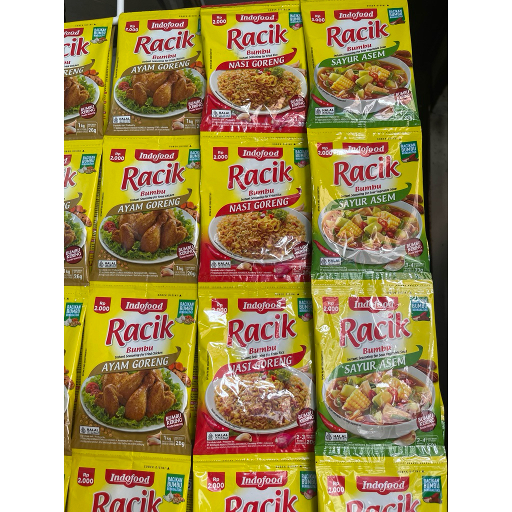 

Racik Bumbu Instan ayam goreng All varian 1renceng 10pcs