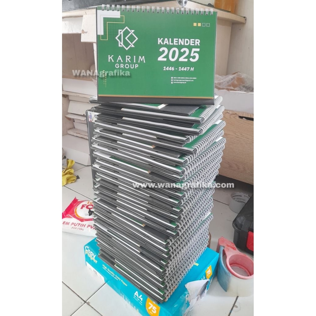 

custom kalender meja desain FREE murah