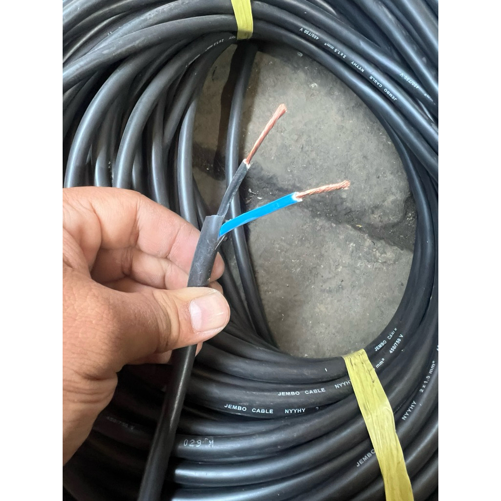 KABEL 2x1,5MM SERABUT FULL TEMBAGA 100%