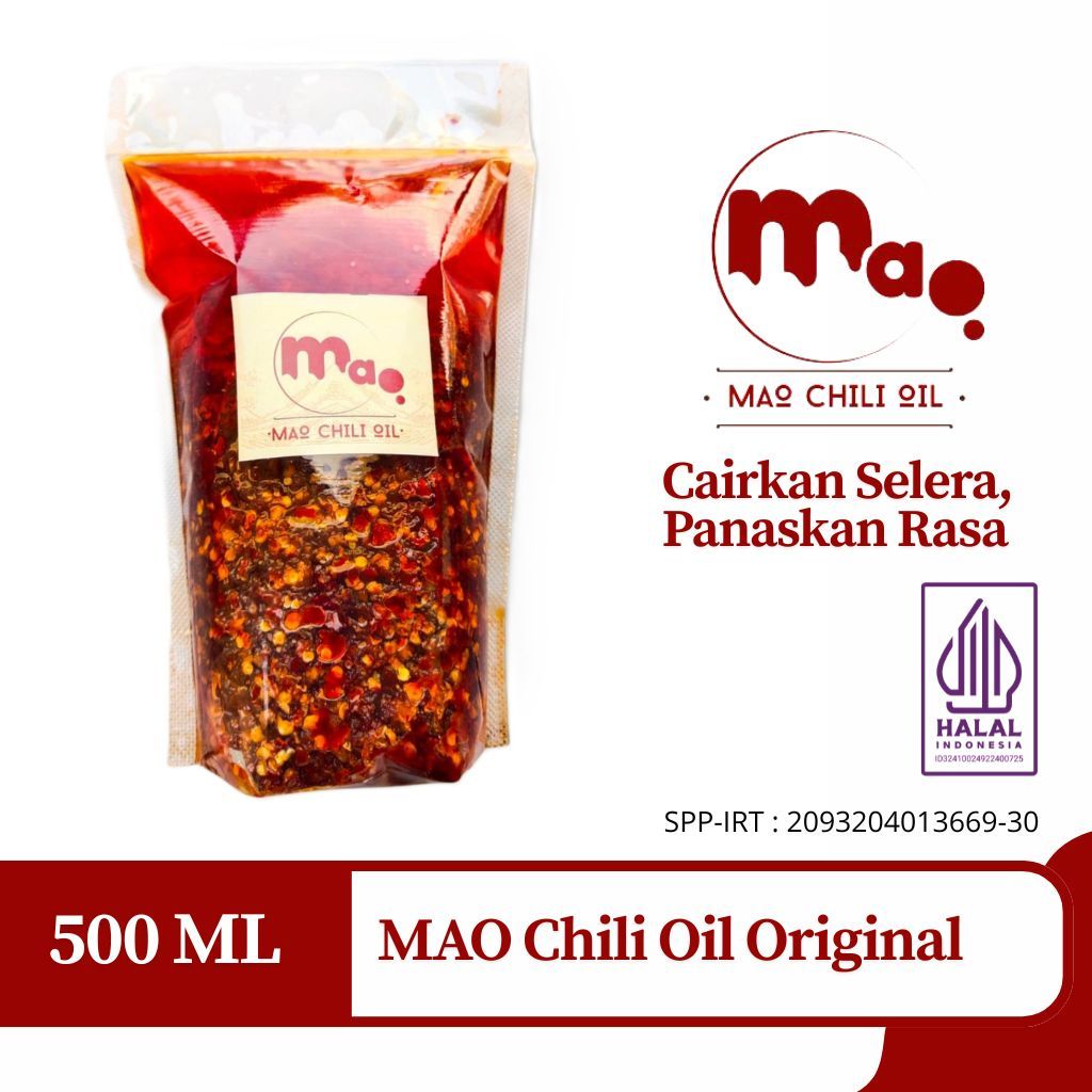 

MAO CHILI OIL-CHILI OIL PEDAS-HALAL ORIGINAL-MINYAK CABAI 500ML