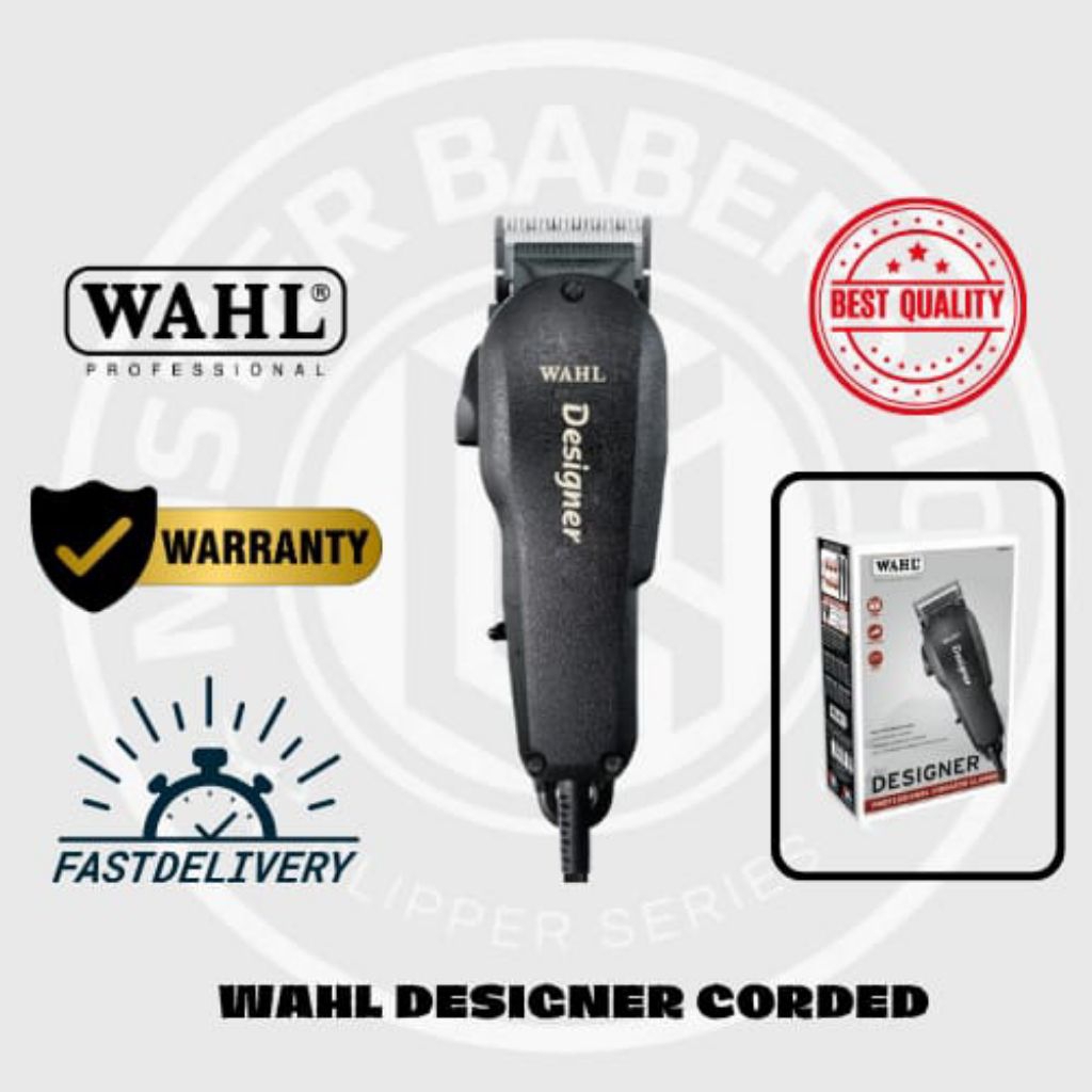 WAHL Clipper Designer Corded - Alat Pemangkas Rambut Profesional / WAHL ORIGINAL