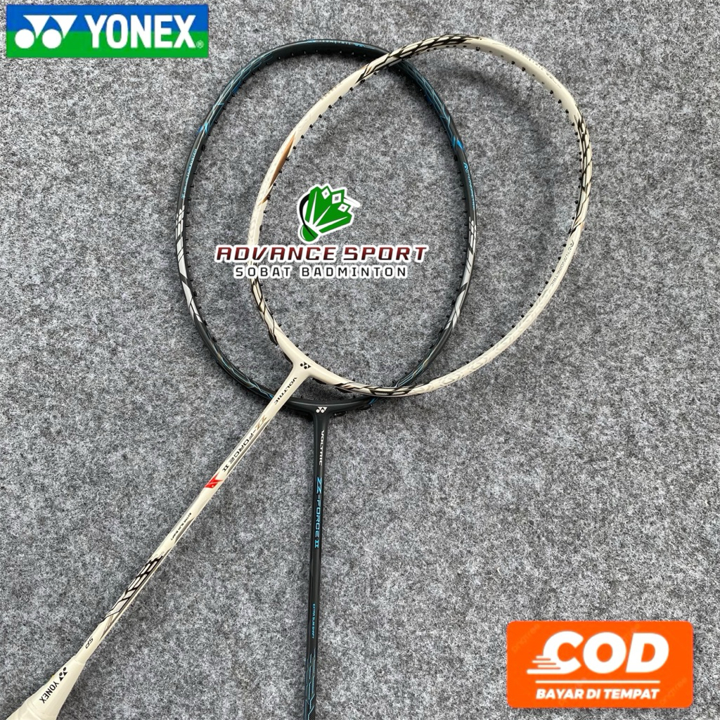 RAKET BADMINTON VOLTRIC ZZ-FORCE II TENSION 30 LBS SIAP PAKAI COD(BONU TAS DAN GRIP GRATIS PASANG LO