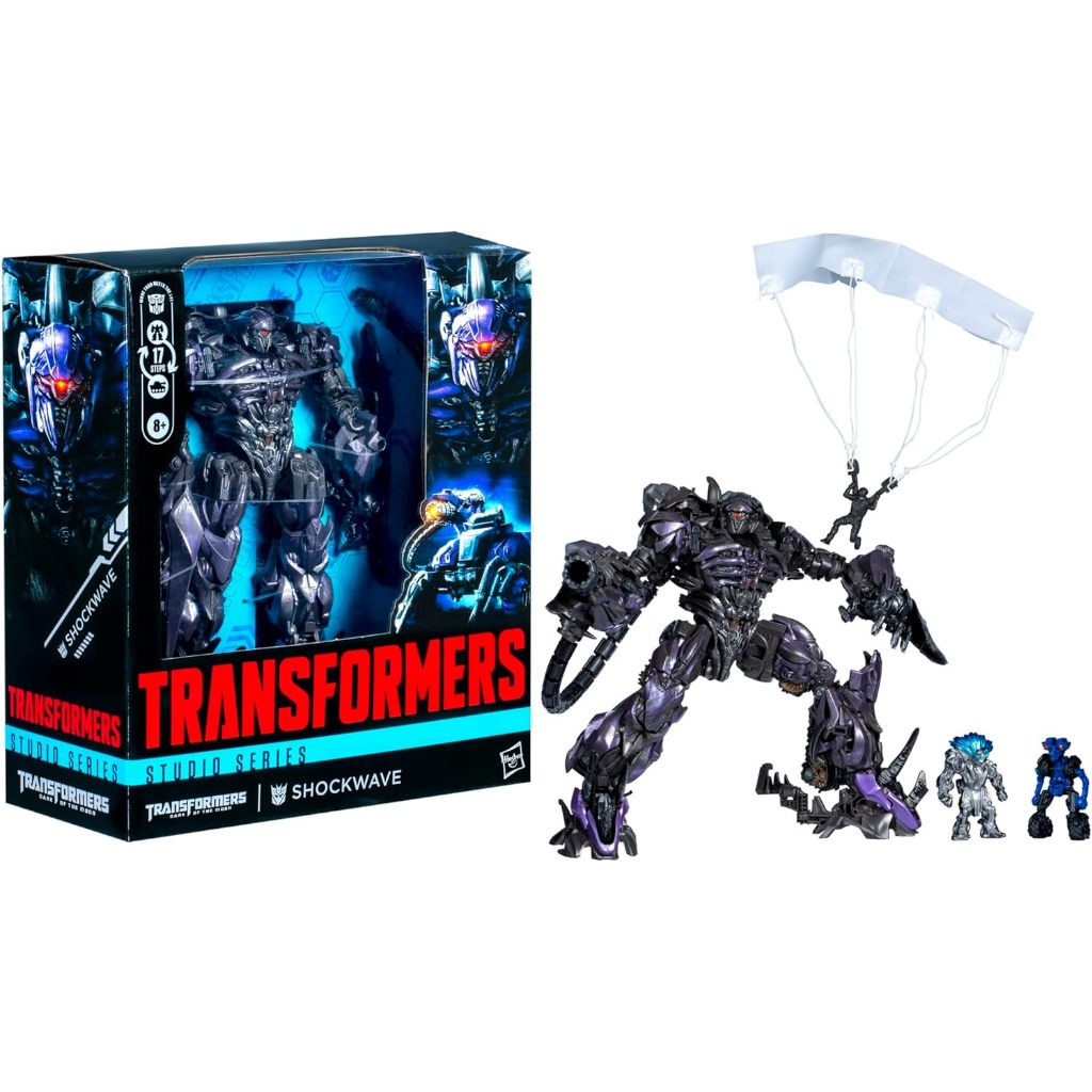 TRANSFORMERS TOYS STUDIO SERIES LEADER CLASS DARK OF THE MOON SHOCKWAVE, 21,6 CM CONVERTING