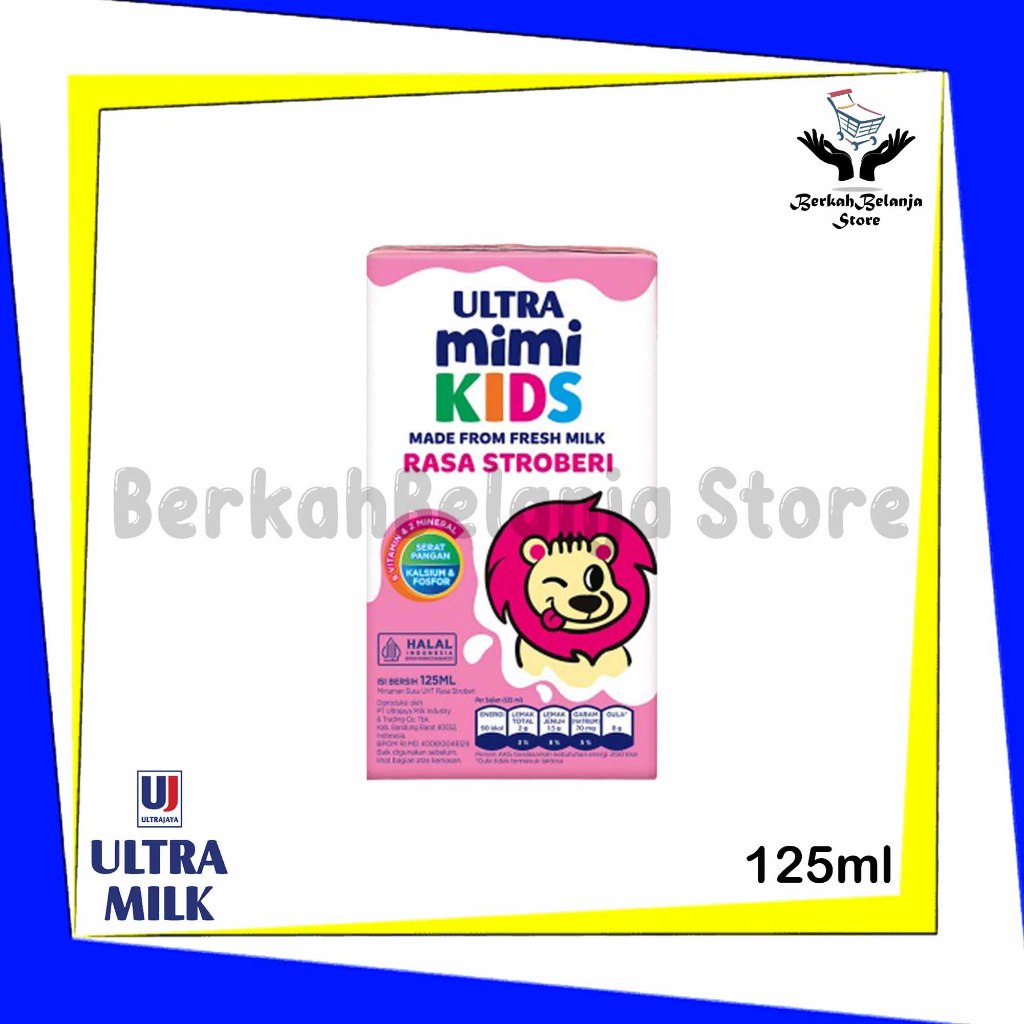 

Ultra Mimi Susu UHT 125ml Strawberry 1 Karton (40 Pcs)