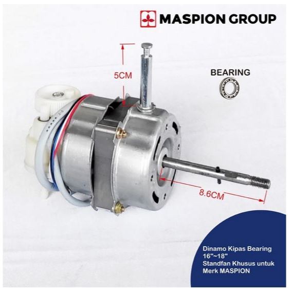 Dinamo Kipas Angin Maspion 16in Motor Bearing Kipas Angin Motro Dinamo Kipas Angin Maspion