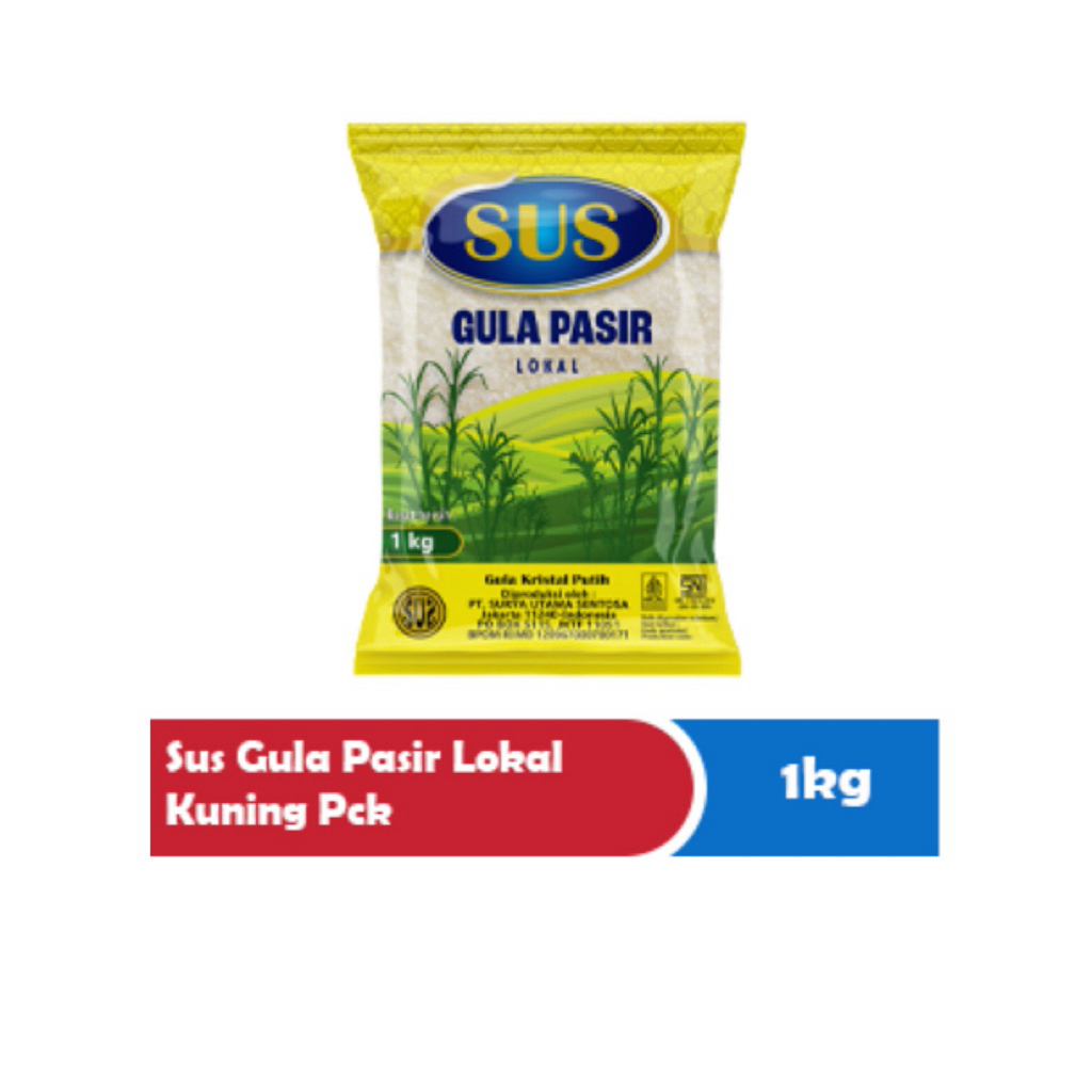 

SUS Gula Pasir Lokal 1kg (kemasan kuning) – Gula Kristal Putih Murni