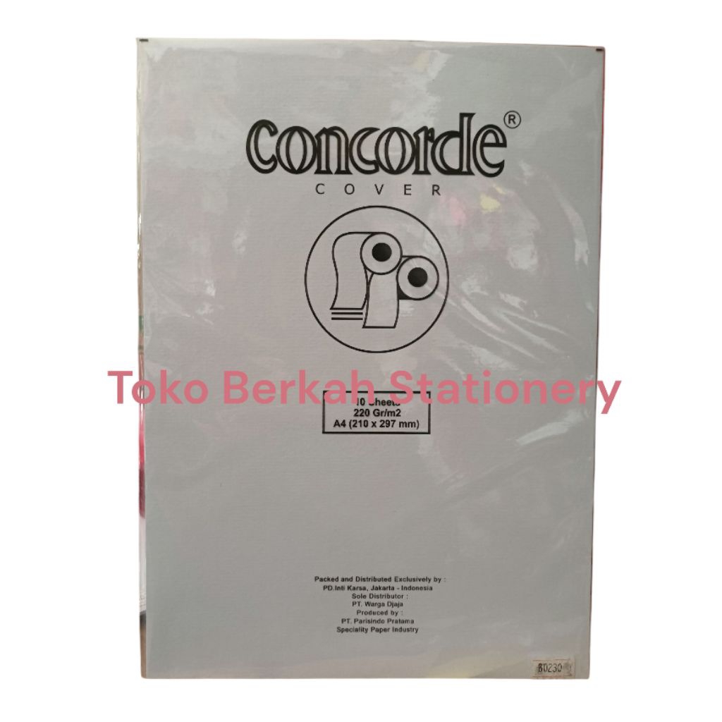 

Kertas Concorde A4Cover Putih 220gr (210x297mm