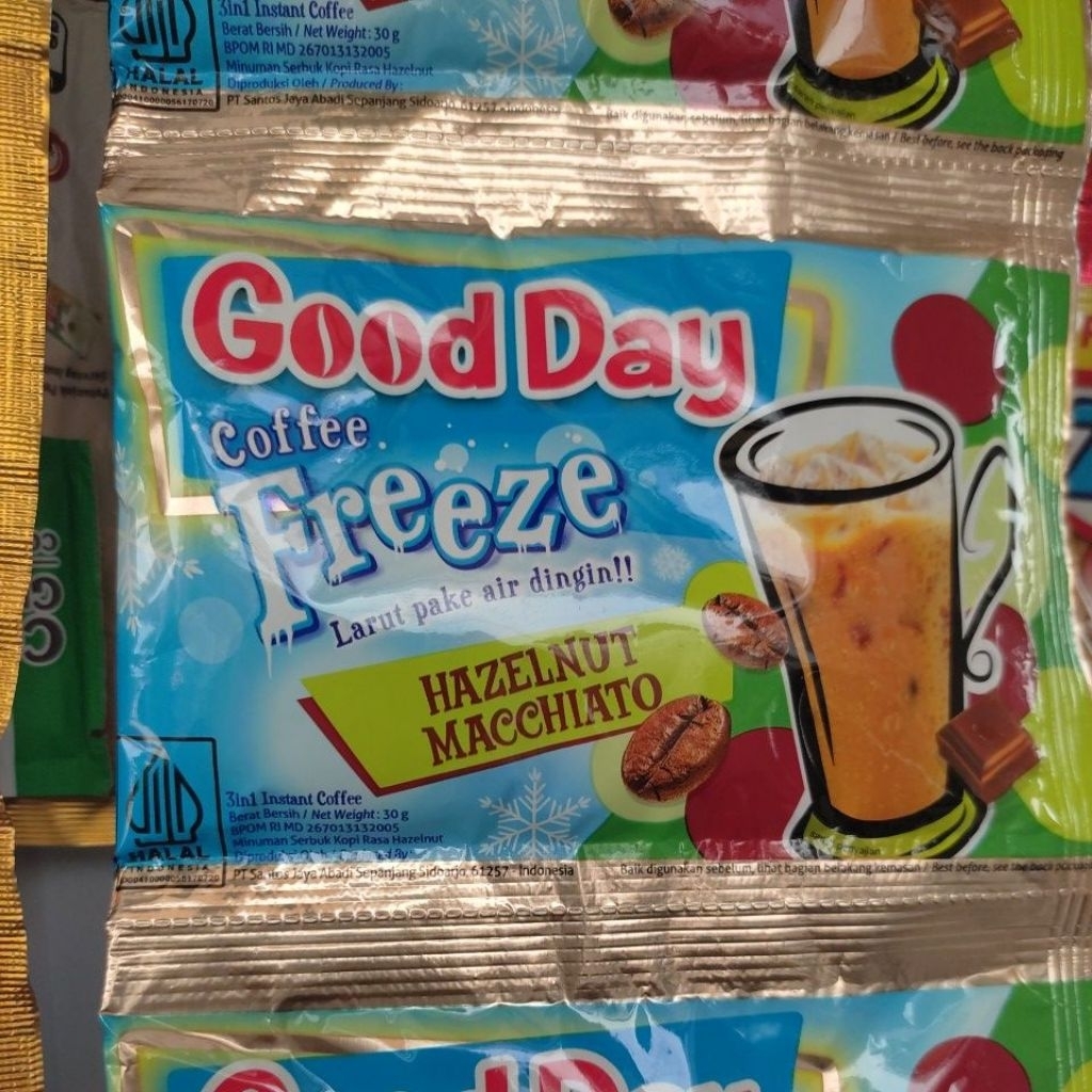 

GOODDAY FREEZE HAZELNUT MACCHIATO 1 RENTENG ISI 10PCS