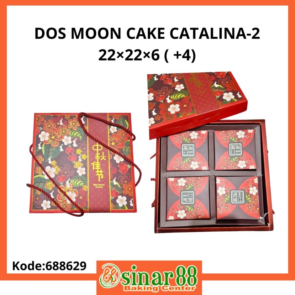 

DOS MOON CAKE CATALINA-2 22×22×6 + 4 DOS MINI
