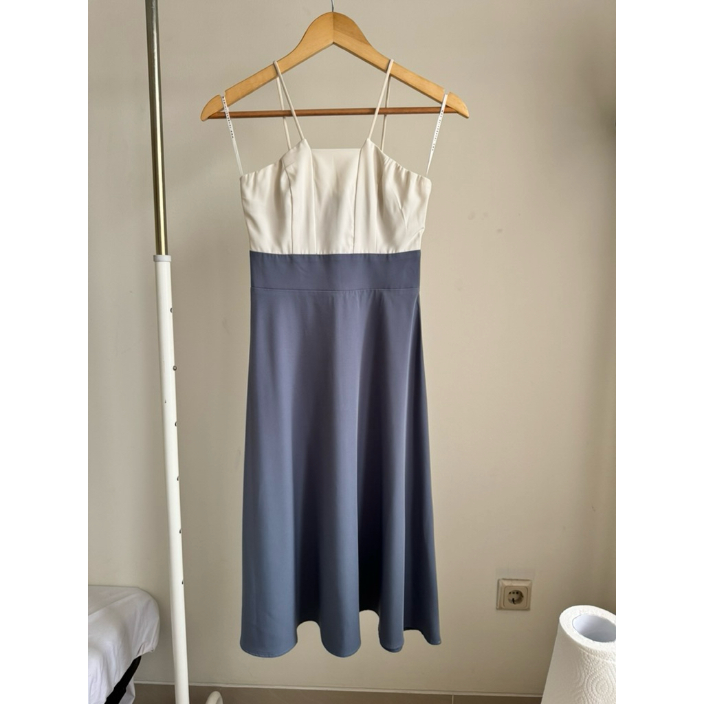 Love Bonito Midi Dress Blue Gray