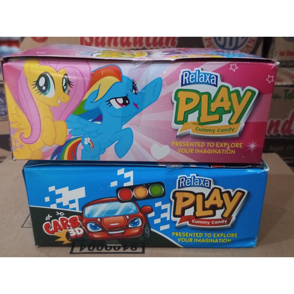 

Permen yupi relaxa 1 pack isi 12bungkus / gummy candy relaxa / permen manis cars unicorn