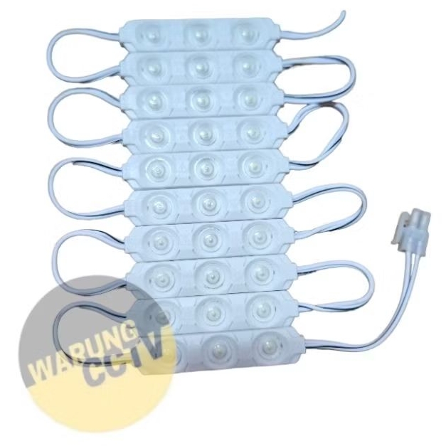 LED AC 220 volt 3 MATA LISTRIK LANGSUNG LISTRIK TANPA ADAPTOR harga per kantong 100pc