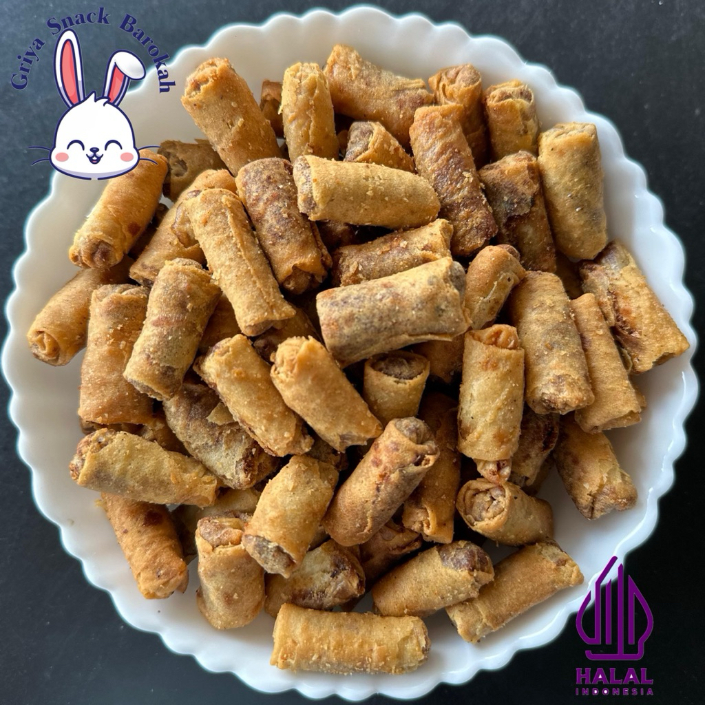 

Sumpia isi abon rasa gurih manis tidak alot