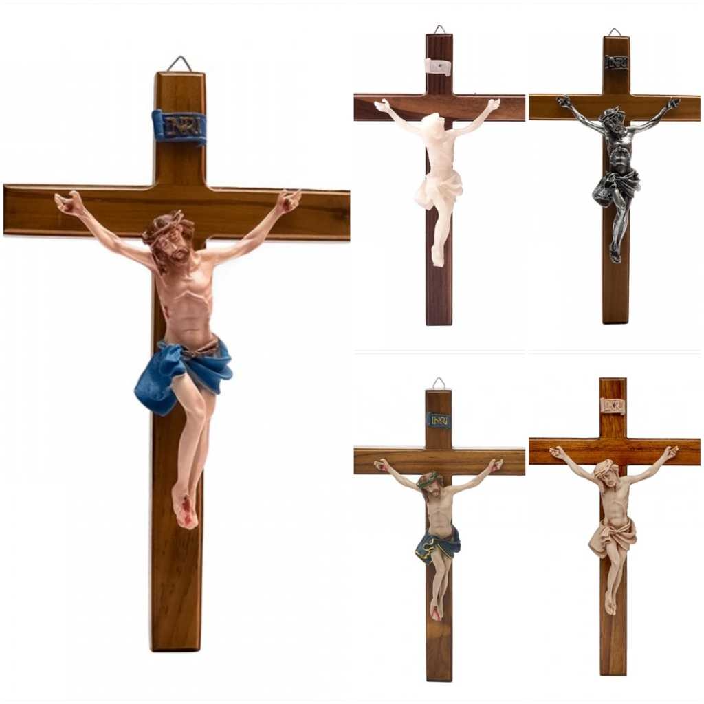Yeraya Salib Gantung Katolik Kayu Jati 30cm salib korpus salib gantung kayu salib katolik salib seda