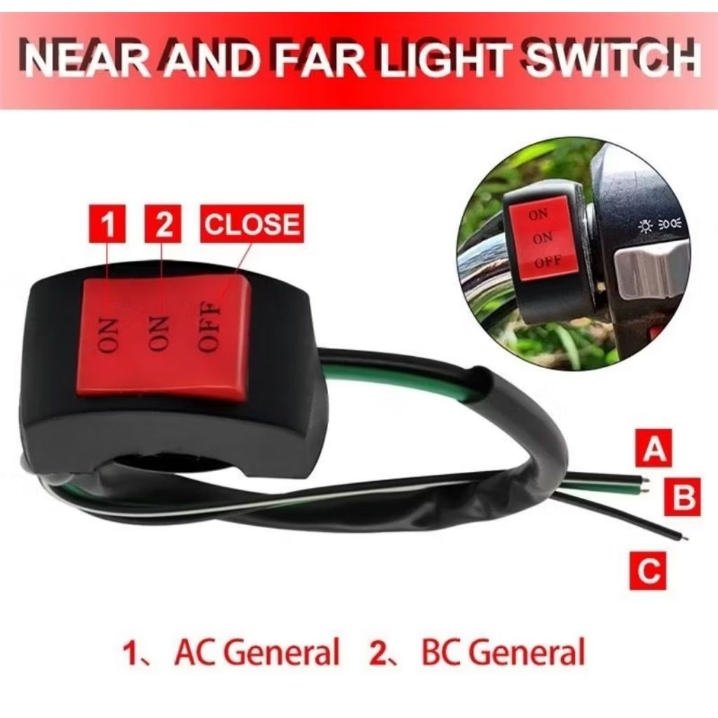 saklar on on off 3 mode universal motor saklar 3mode