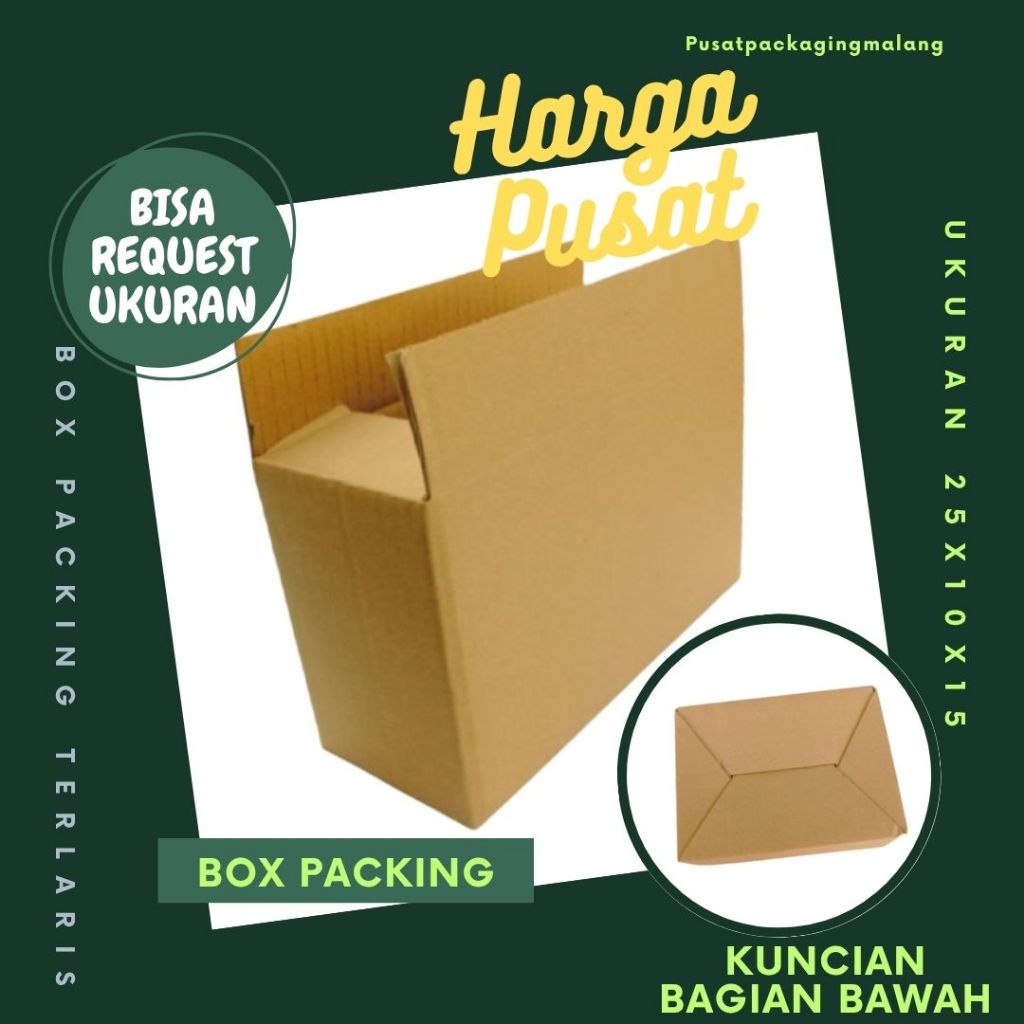 

Kardus 25x10x15 Packing Olshop Box A0 Dus Kotak Kemasan Box Aksesoris Souvenir madu Pusat Packaging