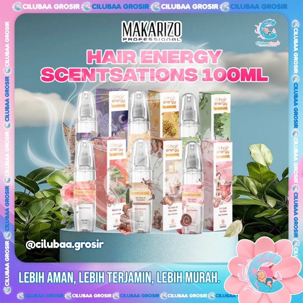 MAKARIZO Hair Energy Scentsations Hair Fragrance 100mL New || Into The Wild Grass || It's Litchi Tea