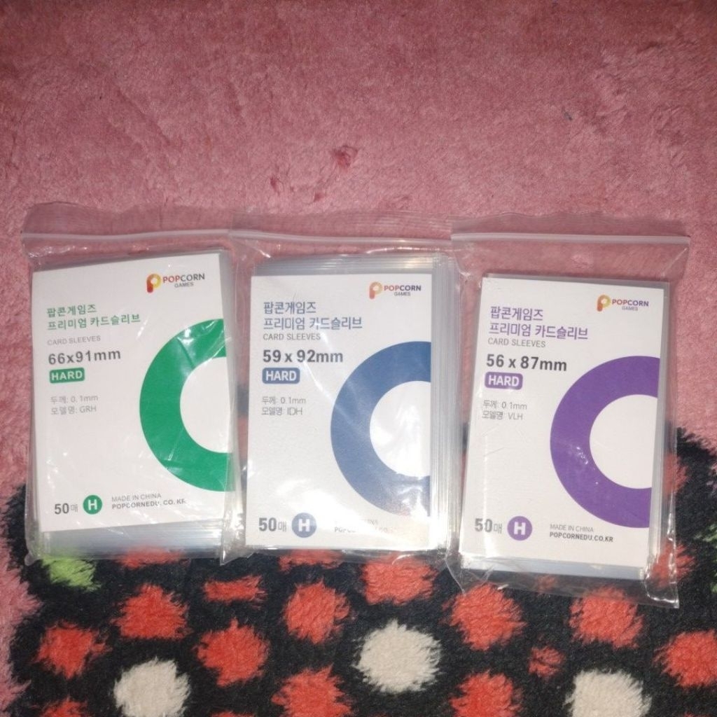 Popcorn HARD PhotoCard Sleeve 100micron 10 Lembar