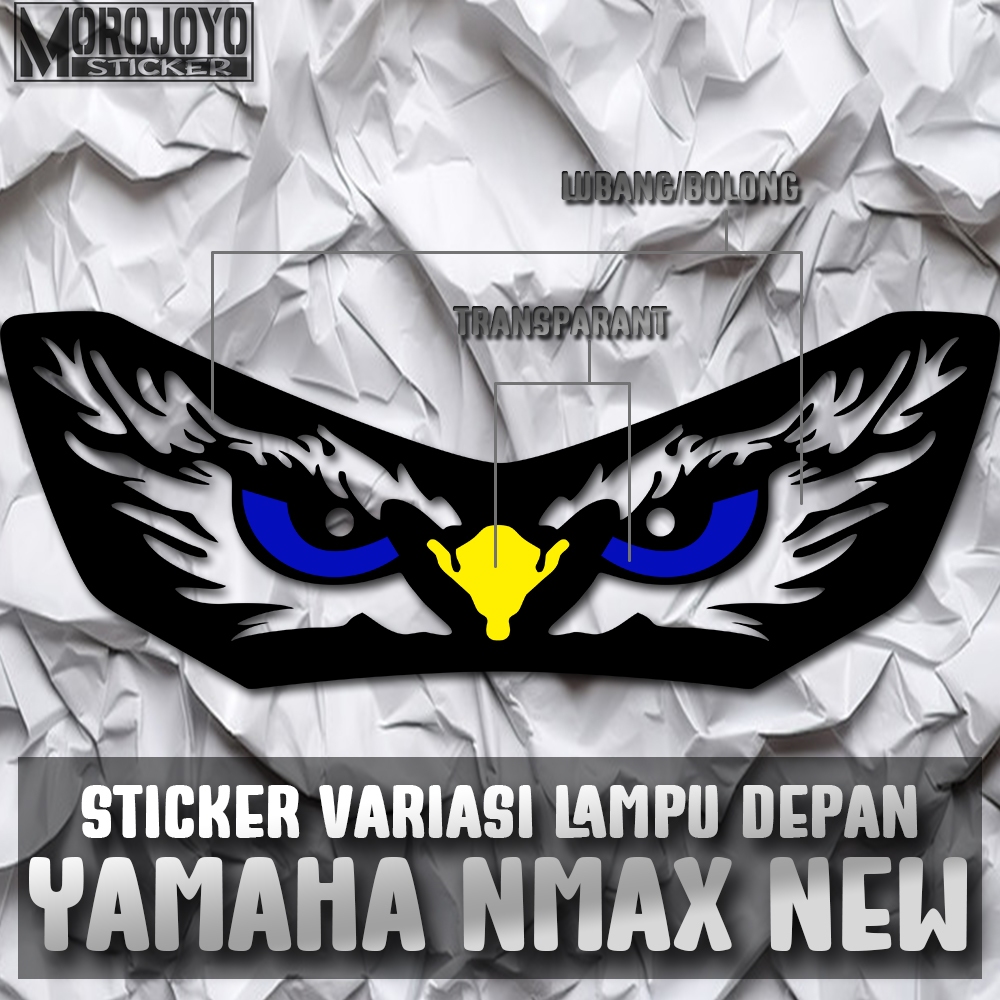 STICKER LAMPU DEPAN NMAX 2022 - STICKER LAMPU ALIS NMAX 2022 STICKER VARIASI LAMPU DEPAN UNTUK YAMAH
