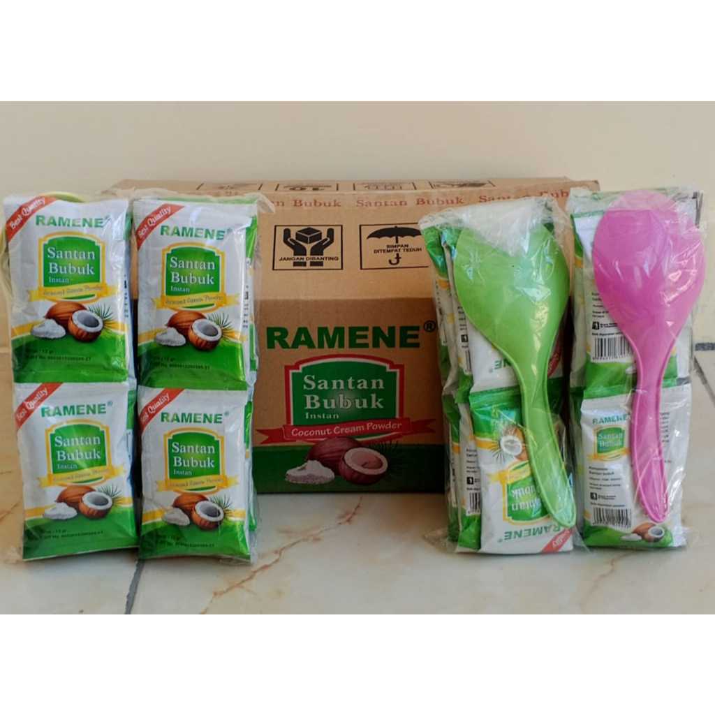 

Ramene Santan Bubuk Instant 12 gr, 1 dus Isi 120 Sachet Kualitas Terbaik Best Quality