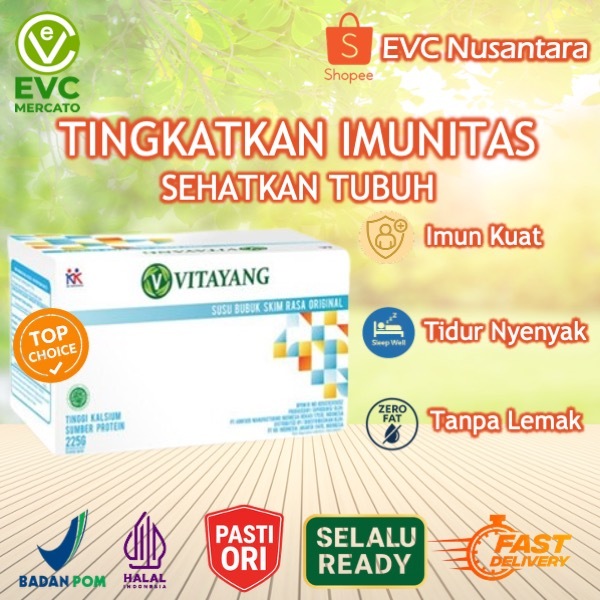 

Vitayang Susu Skim Colostrum Bubuk 15 Sachet – Susu Rendah Lemak dengan Kolostrum Sapi, Probiotik, Omega 3, Vitamin & Mineral – Imunitas Tubuh, Kesehatan Jantung, Tulang Kuat, Pencernaan Sehat – BPOM HALAL Original