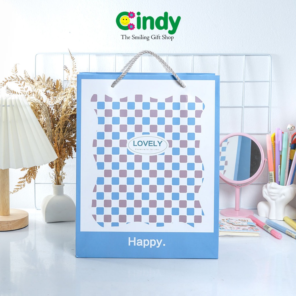 

CINDY Premium Goodie Paper Bag Hampers L 25x11x32 - Bungkus Kemasan Kado - CFR0190
