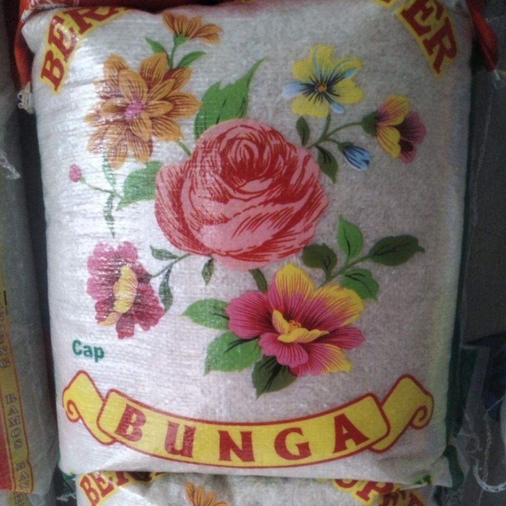 

beras slyp super cap bunga 5kg,10kg,20kg