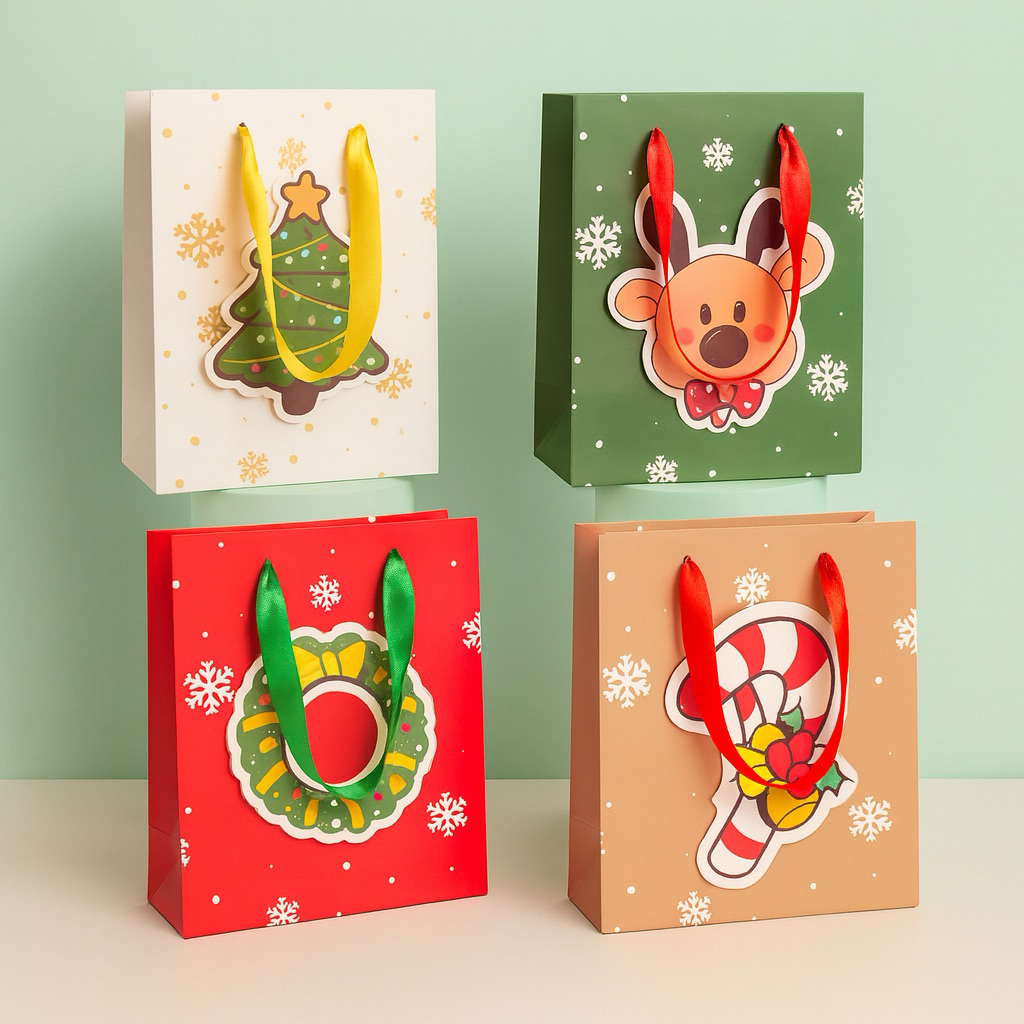 

Scoop Kantong Kertas / Paper Bag Natal Rusa 3D 23x18x10cm 70180900