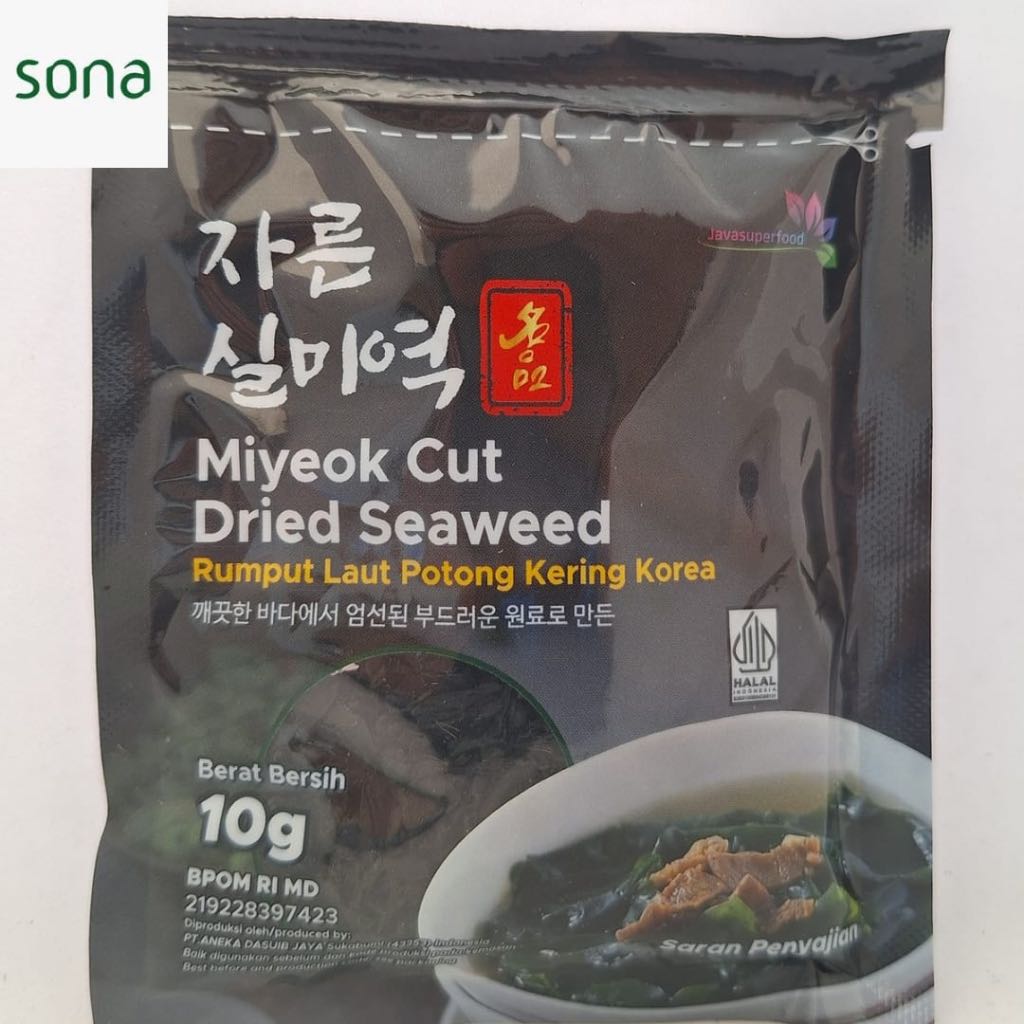 

Rumput Laut Potong Kering Korea 10gr - Dried Seaweed - Miyeok Cut Dried Seaweed - Javasuper Food