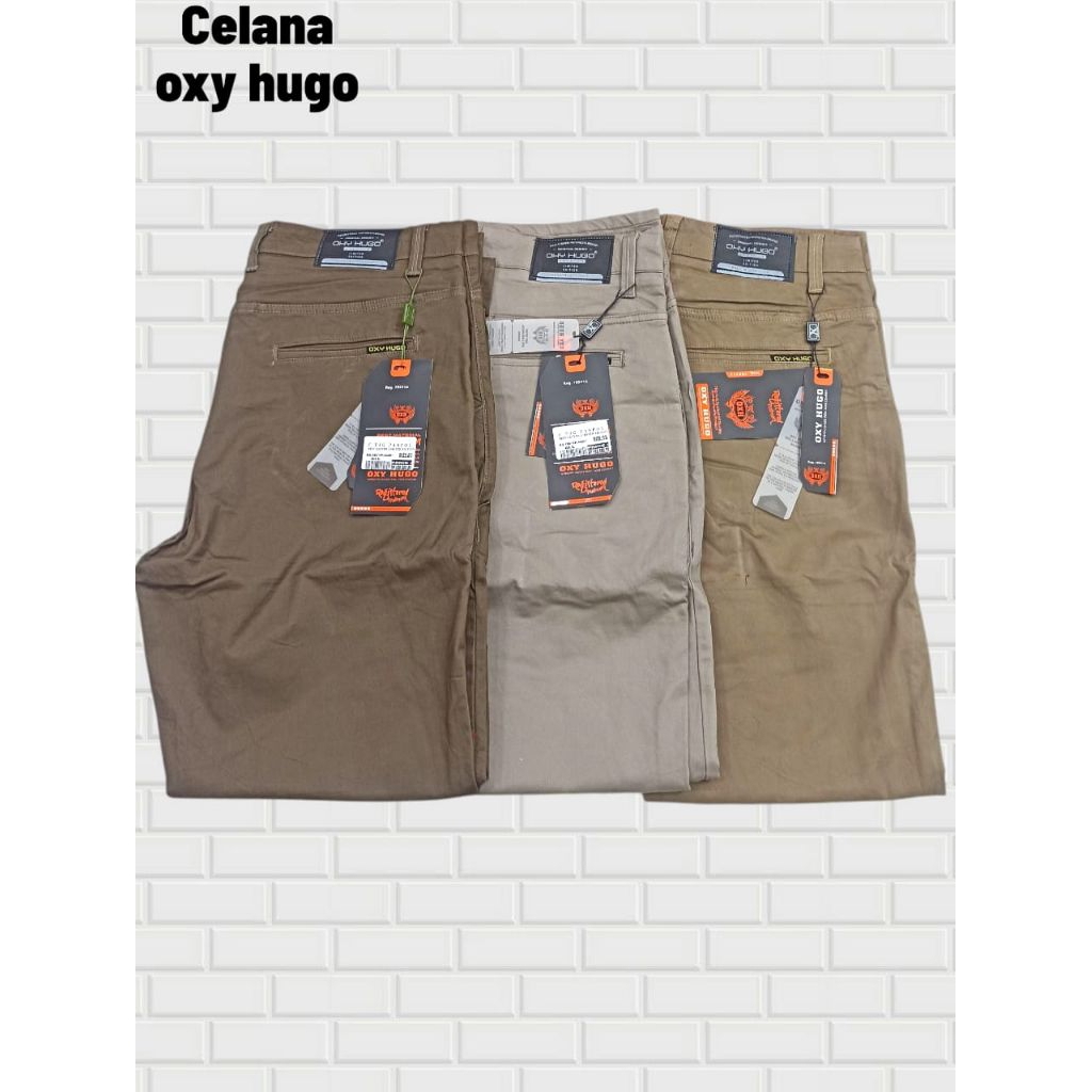 Celana Panjang Pria OXY Hugo Bahan Stronos – Ukuran 33-38