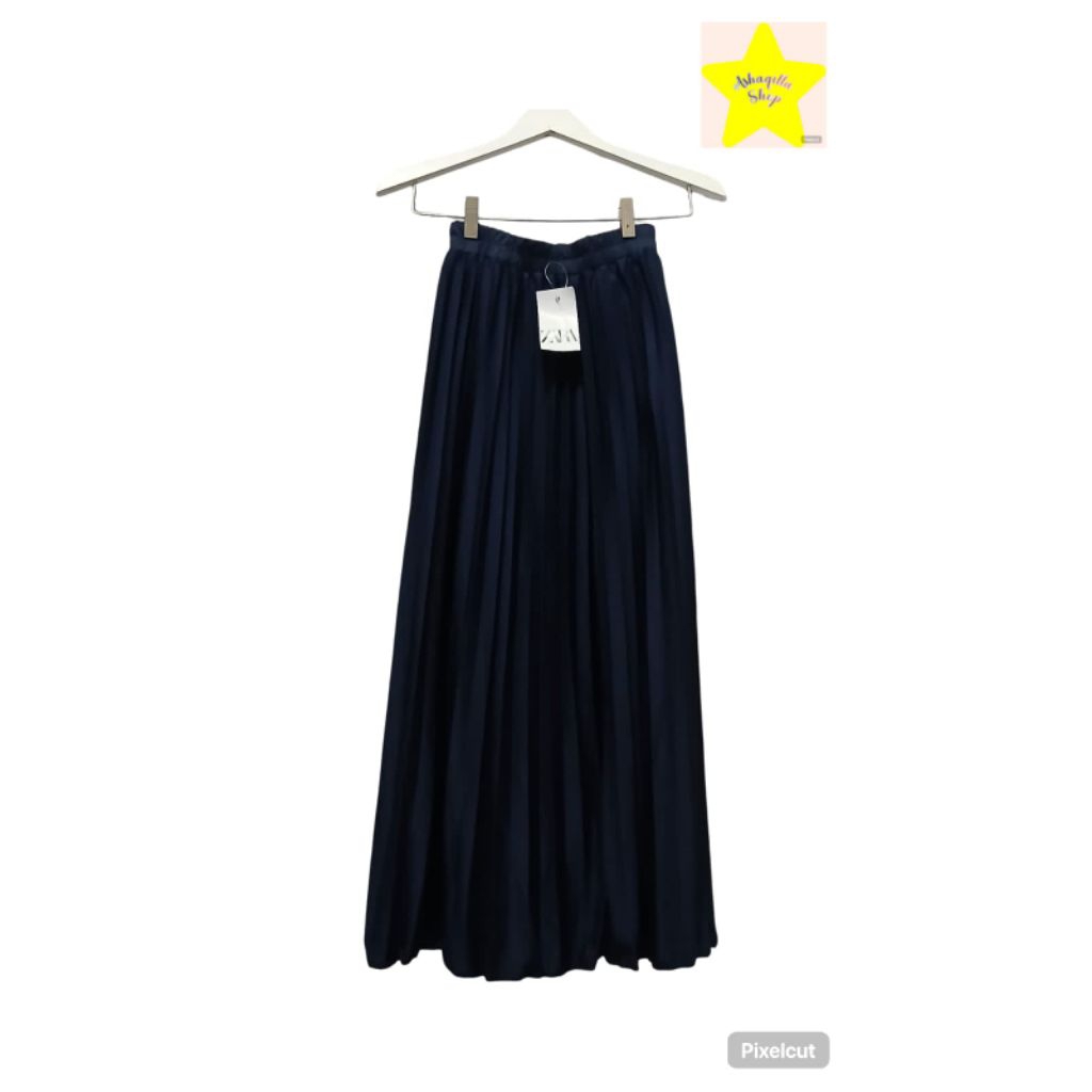rok plisket korea warna navy premium realpict