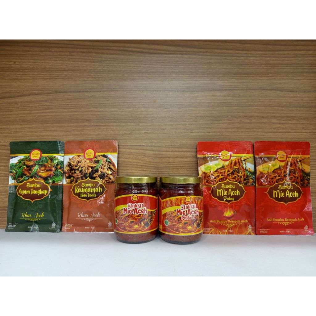 

bumbu mie aceh, keumamah dan ayam tangkap. khas aceh alubu