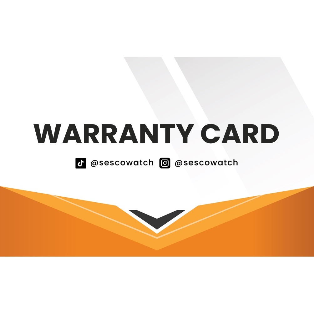 Kartu Garansi Jam Tangan SESCO