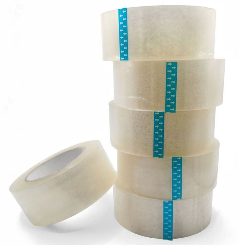 

PROMO 6 Roll Lakban Bening 45 x 90 Yard - Clear Tape Perekat Premium Termurah