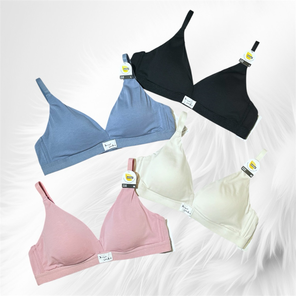 Bra BH PIERRE CARDIN 3036 | Tanpa Kawat | Busa Tipis | Kait 2 | Size M-XL
