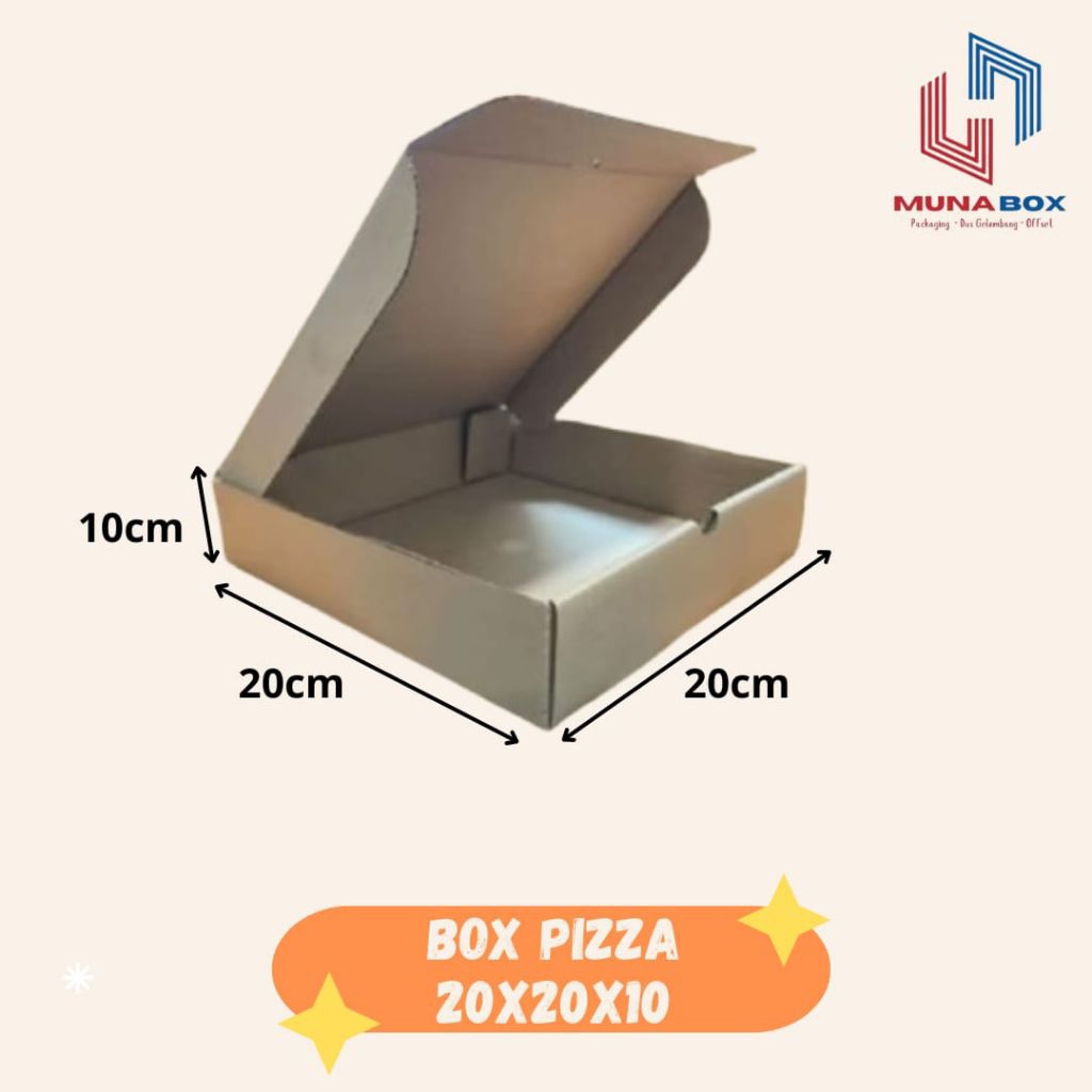 

Kardus Box Pizza 20x20x10 Kardus Pizza Die Cut