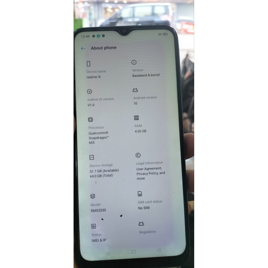 realme 5i ram 4/64g