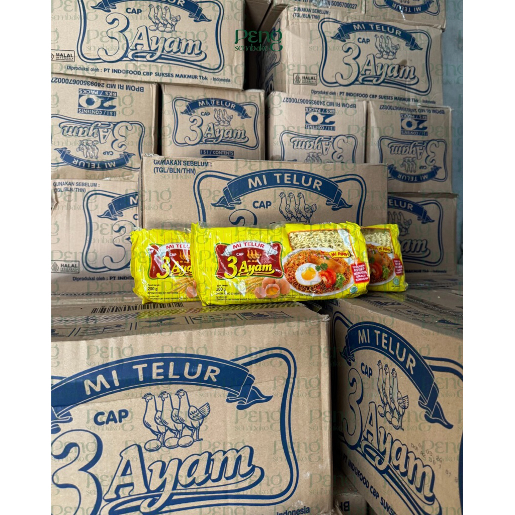 

CAP 3 AYAM Mie Telur (200g x 20pcs)
