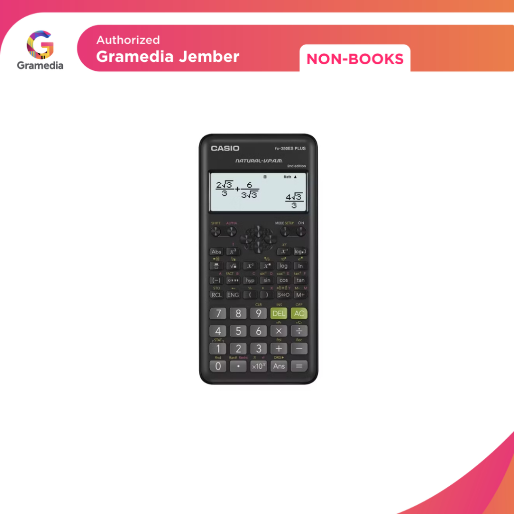 

Calculator Casio Cal Scientific Fx-350Esplus, 252 Fungsi - Gramedia Jember