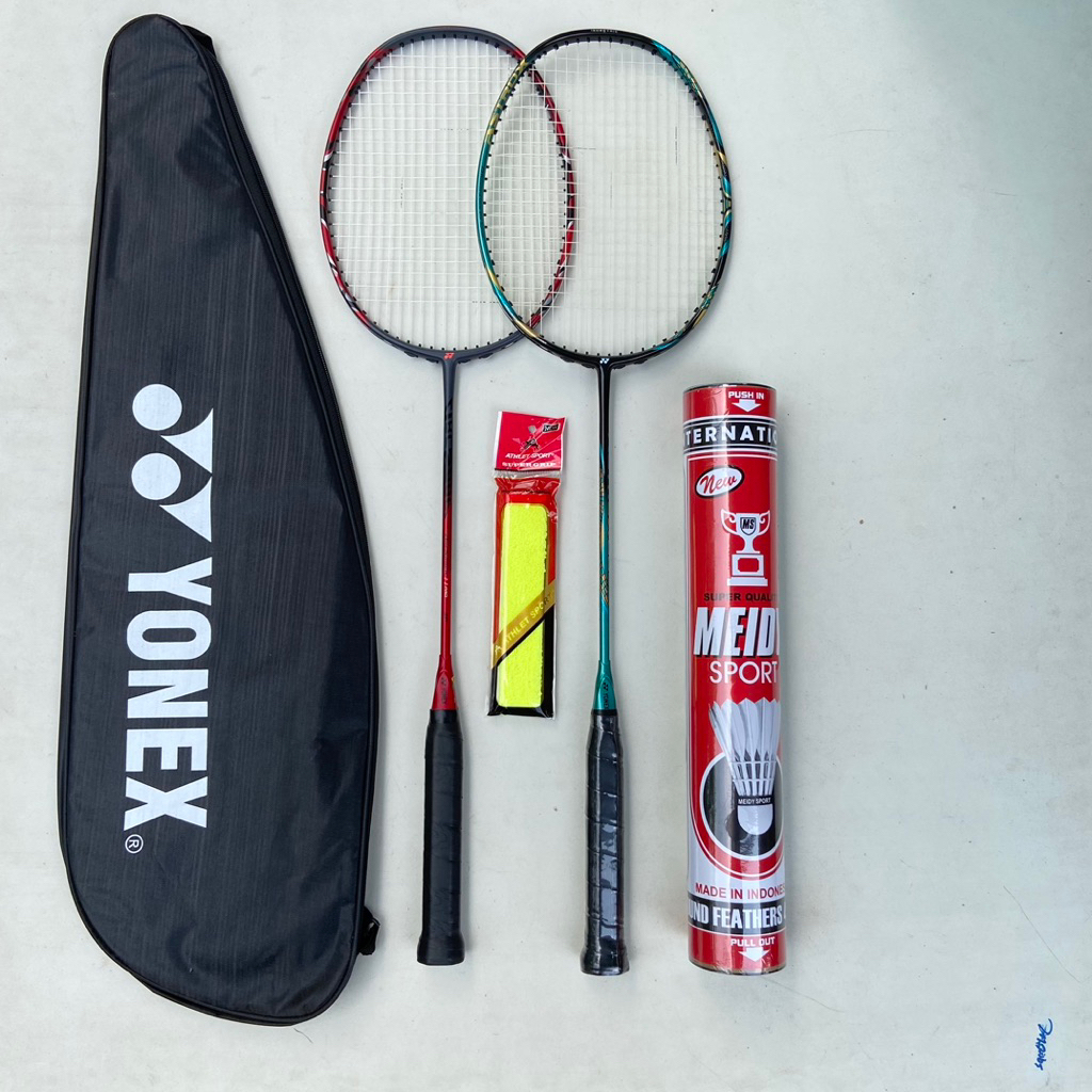 raket badminton bulutangkis siap pakai paket hemat racket murah berkualitas