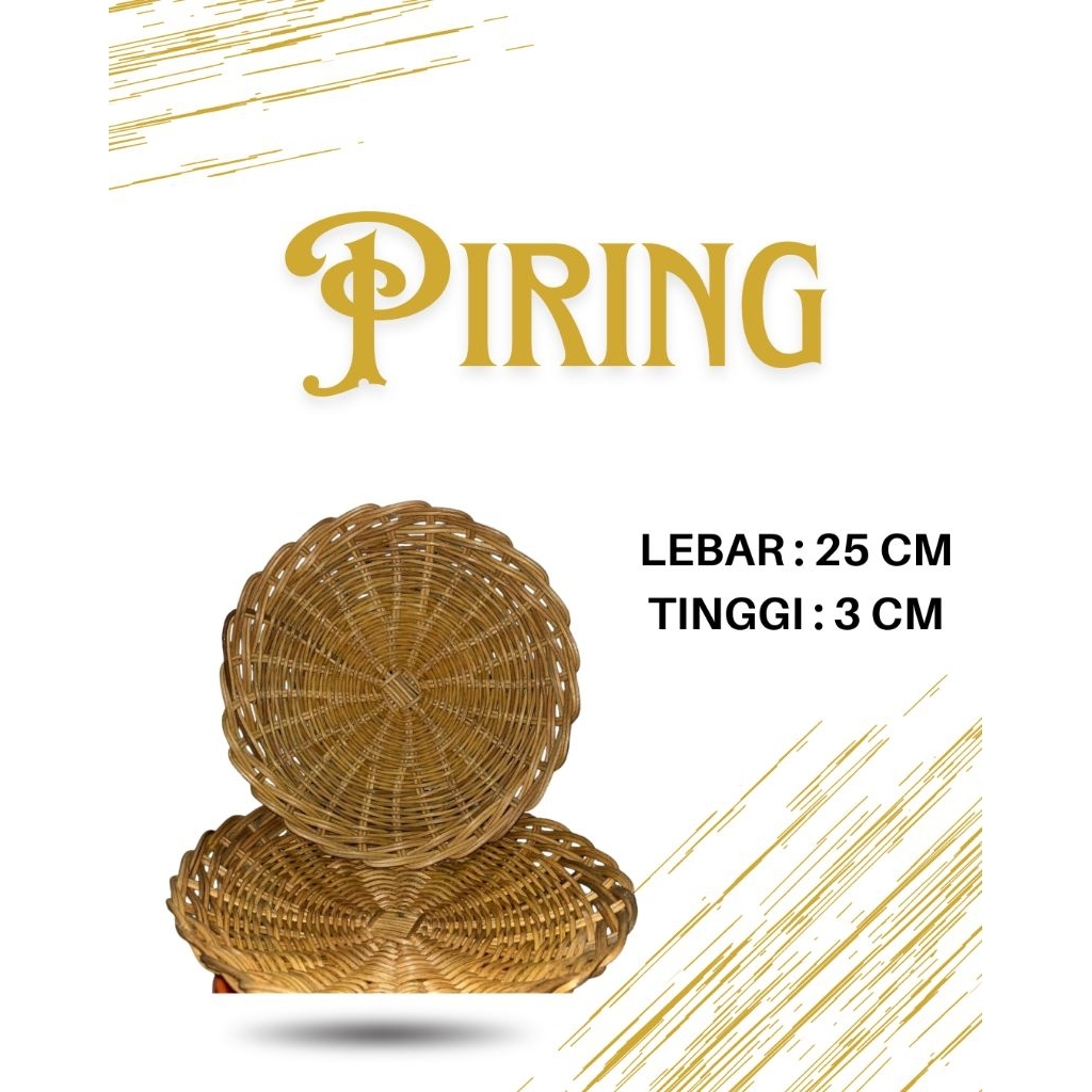 Wahid Rottan - Piring Rotan Aesthetic dari Anyaman Rotan