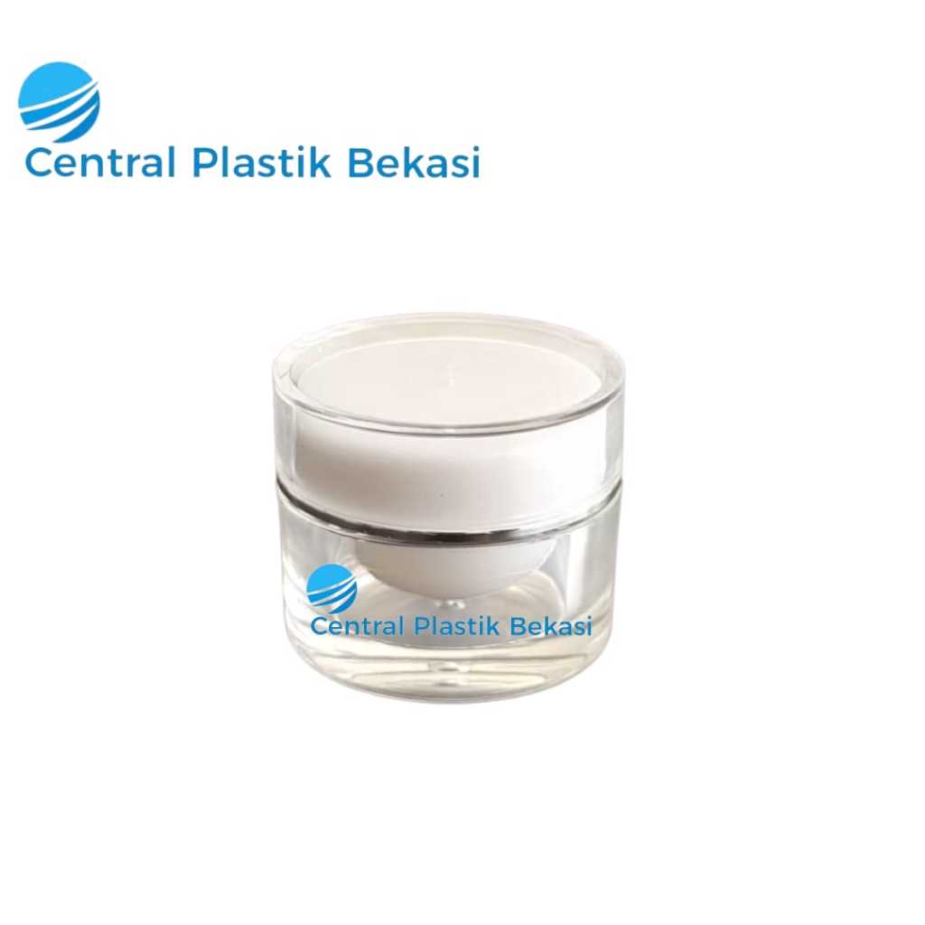 Pot Cream Acrylic 10 Gram | Pot Acrylic 10 Gram - Pot 10 Gram | Pot Cream Acrylic 10 Gram Putih