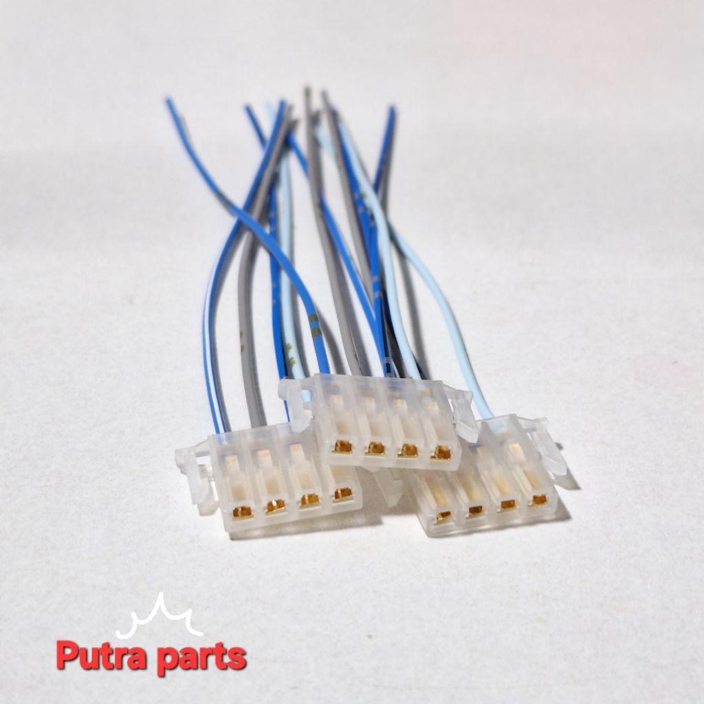 SOKET TOMBOL SAKLAR LAMPU 4 PIN || Soket tombol switch lampu dim,klakson,sen motor