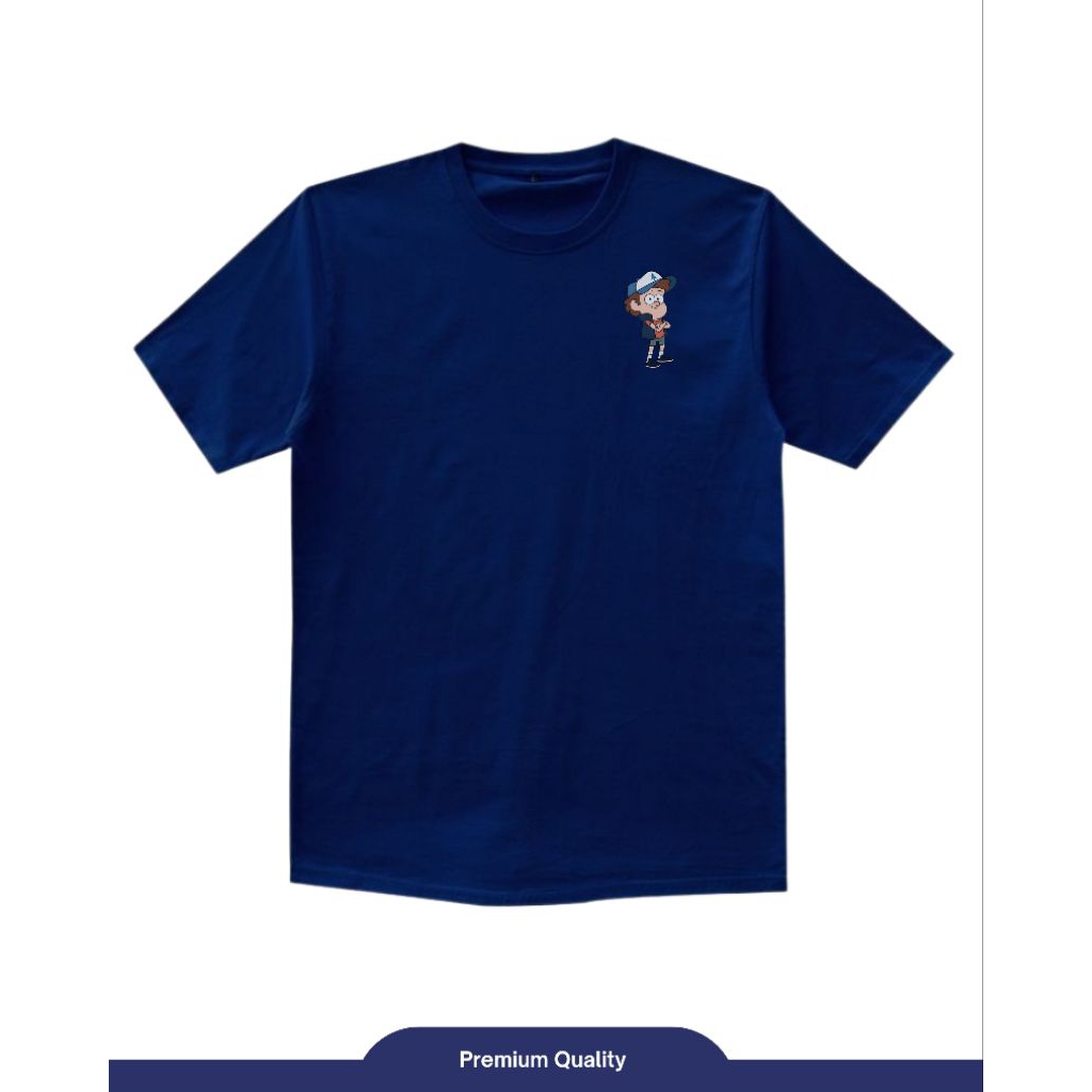 T-shirt Dipper Pines From Gravity Falls Cotton Combed 30s DTF Printed