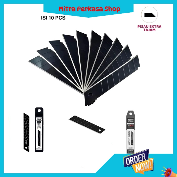 

Isi Cutter isi 10pcs Pisau Besar Tajam