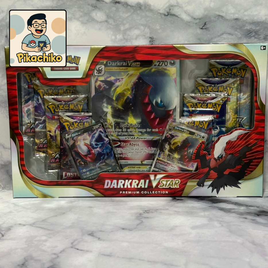 Kartu Pokemon TCG English Inggris Darkrai V Star VStar Premium Collection Box Sword and Shield Lost 